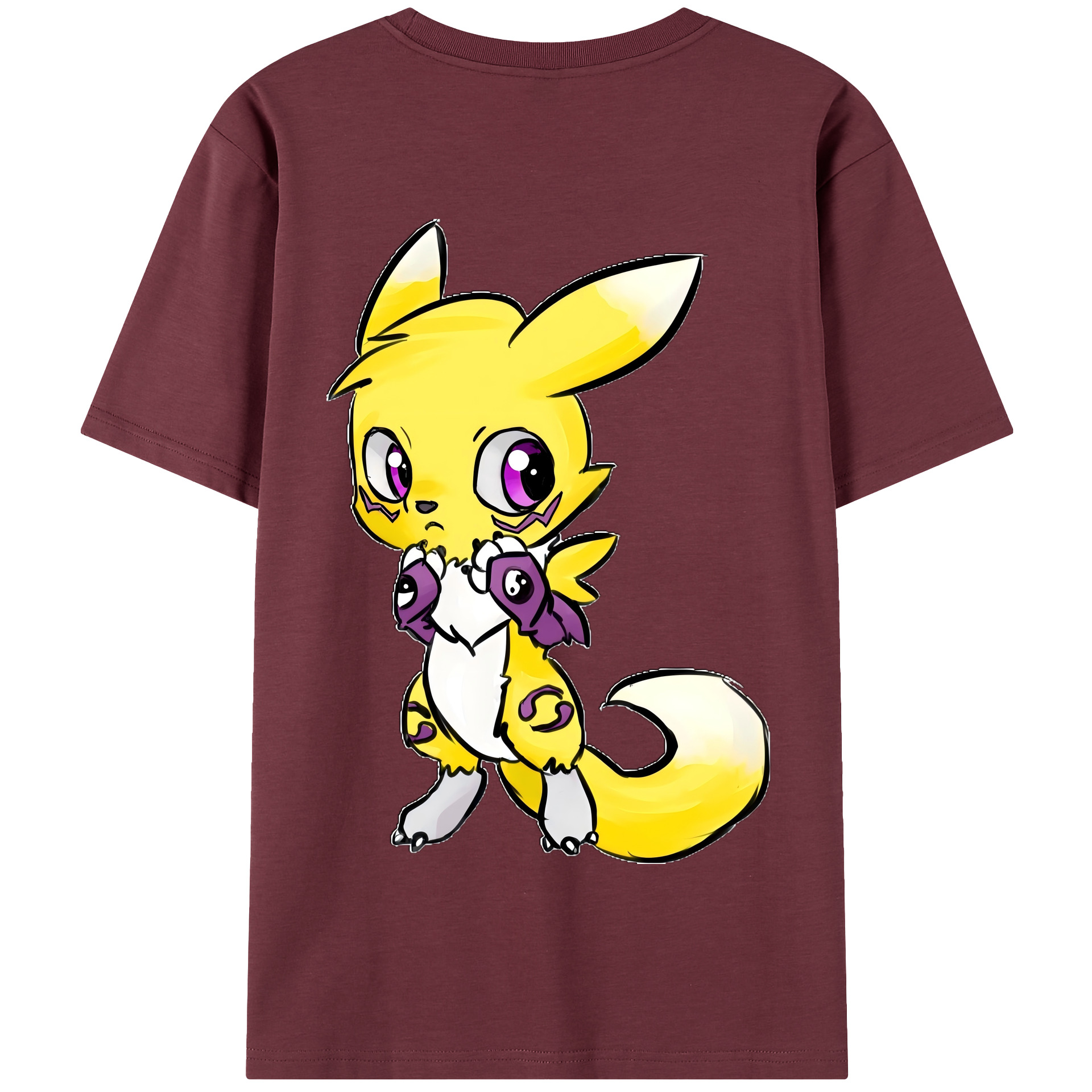 （画像用） Digimon デジタルモンスター/デジモン 綿100％半袖Tシャツ（背面プリント）